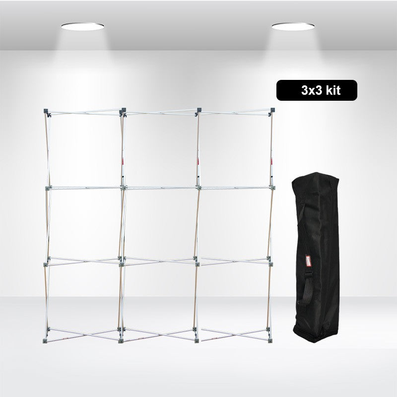 3 x 3 Floor Grid Pop Up Displays Frame